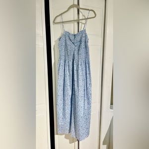 H&M blue floral women’s midi dress